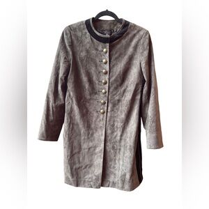 HABSBURG  Kleider Manufaktur Suede leather Military Style Jacket size :6